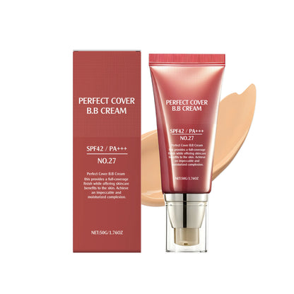 Concealer BB Cream Brightening Moisturizing Skin Oil Control Long-Lasting Makeup Full Coverage Natural Gentle Face Foundation